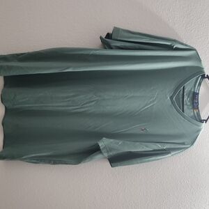 Polo by Ralph Lauren Men's V-Neck Tee in Sage Green